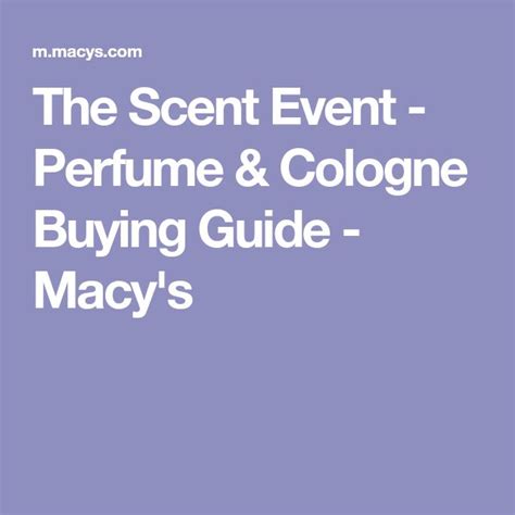 macy's perfume finder